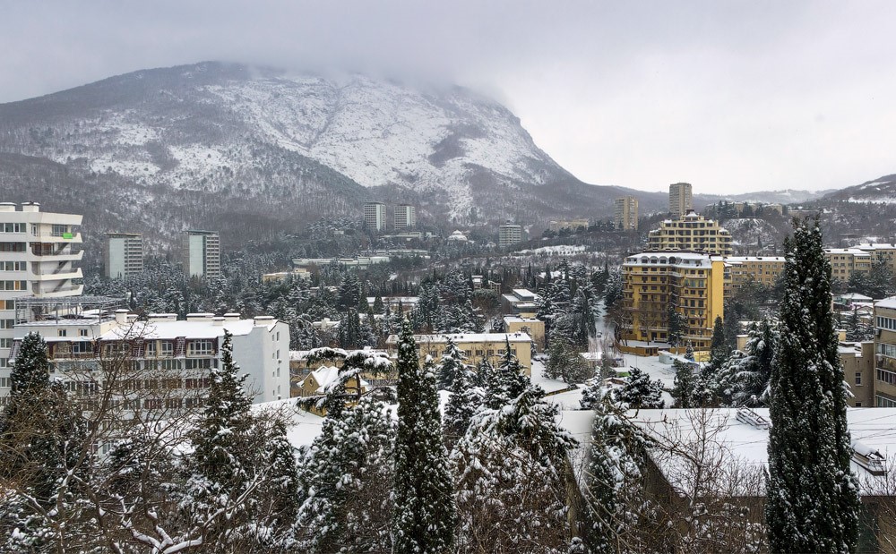 Пейзажи зимнего Крыма